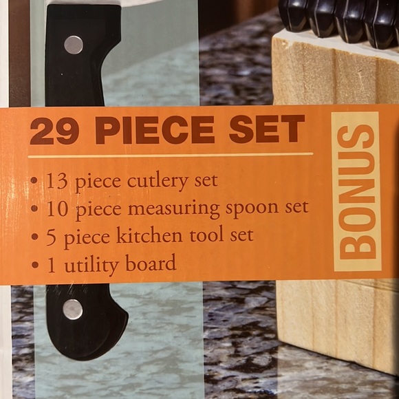 Lexi Home Santoku Knife 29 piece Set Bonus New - Picture 11 of 13